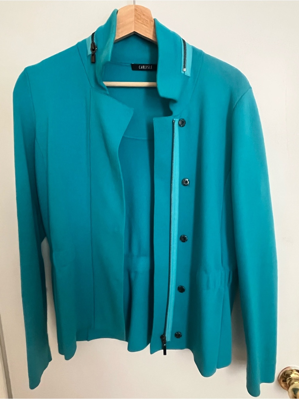 Carlisle Vibrant Teal Zip-Front Women's Jacket